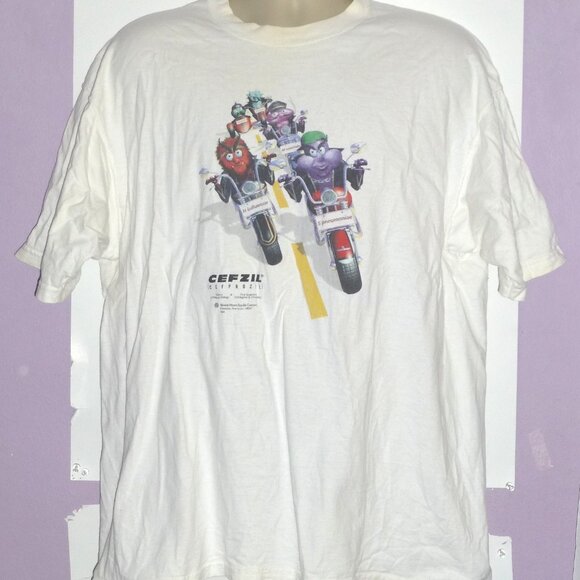 Vintage Cefzil (Cefprozil) See Ya! Graphic T-Shirt Size:XL HAS FLAWS PLEASE READ - Picture 1 of 7